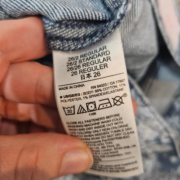 Gap × LoveShackFancy High Rise Floral 70s Flare Jeans 26 R - Picture 5 of 8